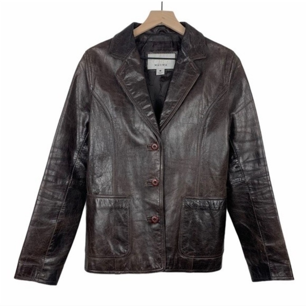 Wilson’s Leather Maxima Jacket in Brown, Medium